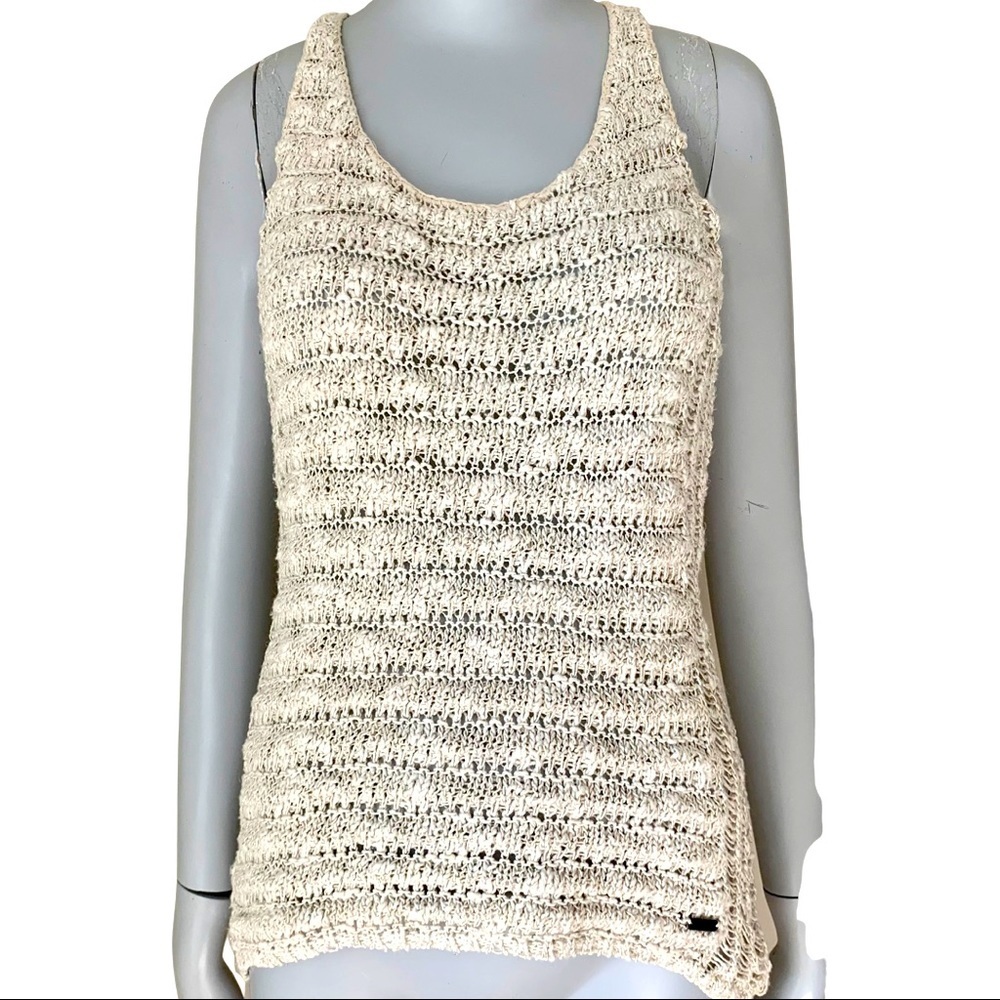 ABERCROMBIE & FITCH Crochet Knit Racerback Sweater Tank - Picture 13 of 13